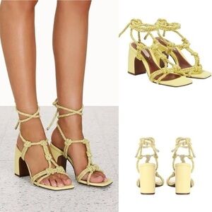 Zimmermann 85mm Knotted rope & poly sandals EU 36